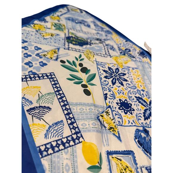 NWT J.Crew Yellow & Blue Bandana – One Size - Picture 3 of 7